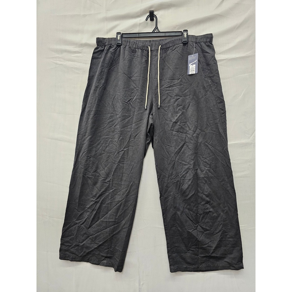 Universal Thread Womens Wide Leg Pants Black Cotton Blend Casual Size 2X